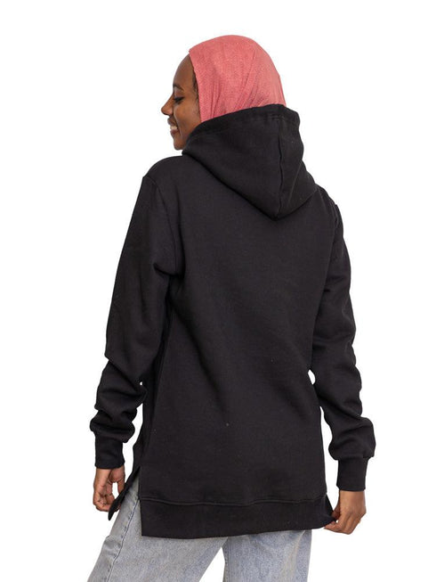 Black Printed - HoodieV Design 62 - Khotwh